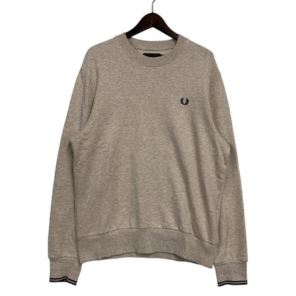 【中古品】【メンズ】 FRED PERRY フレッドペリー M7535 CREW NECK SWEATSHIRT クルーネック スウェット シャツ トップス 長袖 141-260508-ya-04-izu サイズ：L カラー：PORRIDGE　MARL 万代Net店
