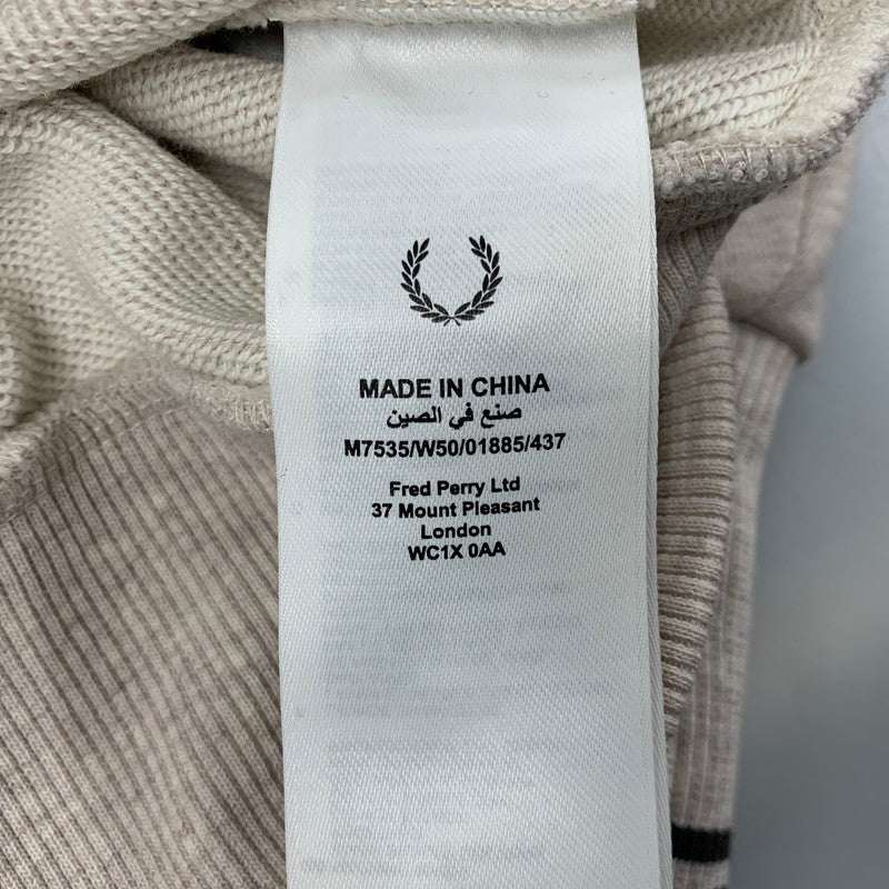 【中古品】【メンズ】 FRED PERRY フレッドペリー M7535 CREW NECK SWEATSHIRT クルーネック スウェット シャツ トップス 長袖 141-260508-ya-04-izu サイズ：L カラー：PORRIDGE　MARL 万代Net店