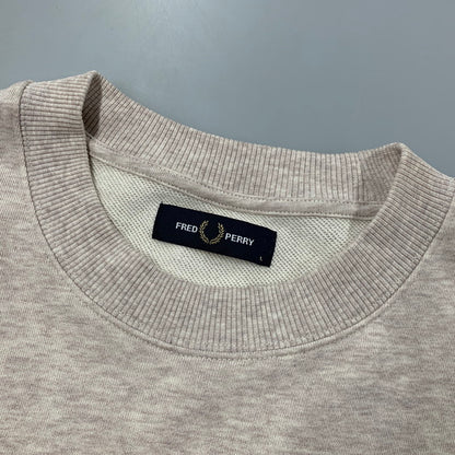 【中古品】【メンズ】 FRED PERRY フレッドペリー M7535 CREW NECK SWEATSHIRT クルーネック スウェット シャツ トップス 長袖 141-260508-ya-04-izu サイズ：L カラー：PORRIDGE　MARL 万代Net店