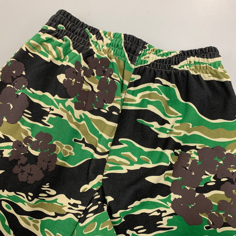 【中古品】【メンズ】 DENIM TEARS デニムティアーズ GREEN CAMO COTTON WREATH SWEATPANT グリーン カモ コットン リース スウェットパンツ ボトムス 153-260503-kh-08-izu サイズ：S カラー：マルチ 万代Net店