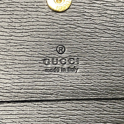 【中古品】【メンズ/レディース】 GUCCI グッチ 772639 MINI WALLET WITH GUCCI SCRIPT ミニ ウォレット グッチ スクリプト 財布 181-260503-kh-12-izu カラー：ブラック 万代Net店