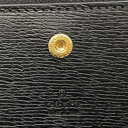 【中古品】【メンズ/レディース】 GUCCI グッチ 772639 MINI WALLET WITH GUCCI SCRIPT ミニ ウォレット グッチ スクリプト 財布 181-260503-kh-12-izu カラー：ブラック 万代Net店