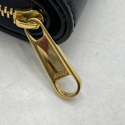 【中古品】【メンズ/レディース】 GUCCI グッチ 772639 MINI WALLET WITH GUCCI SCRIPT ミニ ウォレット グッチ スクリプト 財布 181-260503-kh-12-izu カラー：ブラック 万代Net店