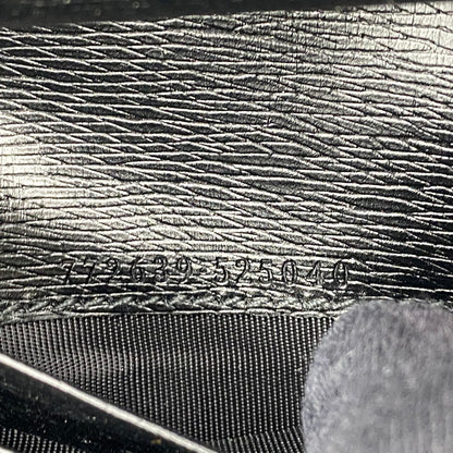 【中古品】【メンズ/レディース】 GUCCI グッチ 772639 MINI WALLET WITH GUCCI SCRIPT ミニ ウォレット グッチ スクリプト 財布 181-260503-kh-12-izu カラー：ブラック 万代Net店