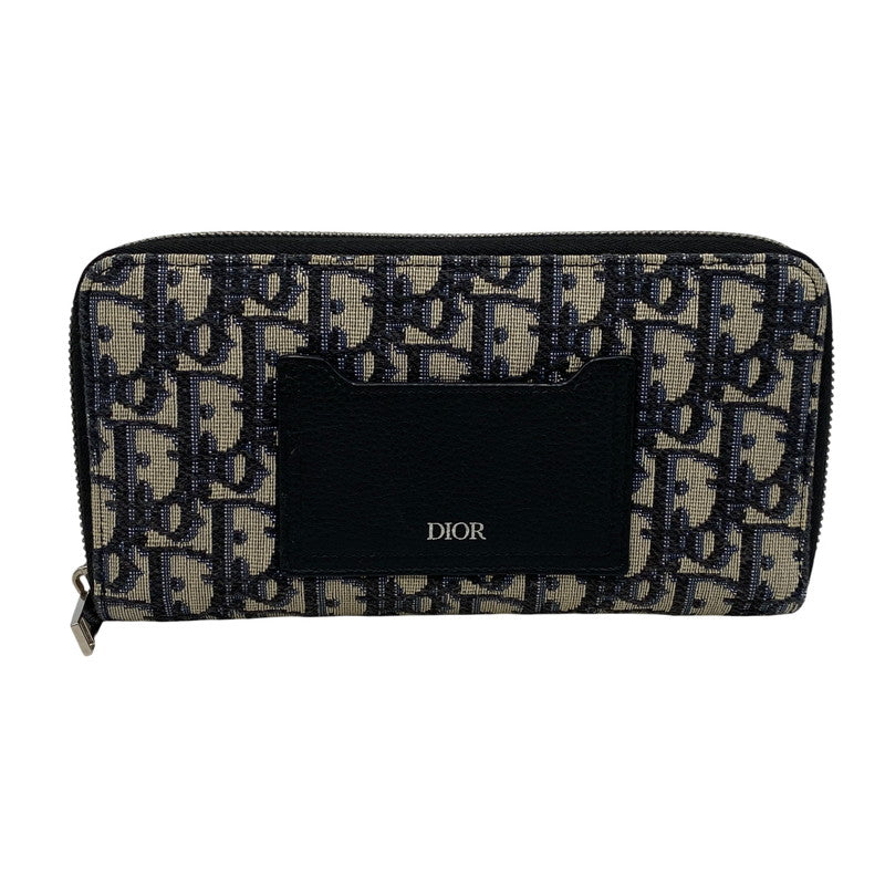 【中古品】【メンズ/レディース】 CHRISTIAN DIOR クリスチャンディオール TROTTER OBLIQUE ROUNDFASTENER WALLET トロッター オブリーク ラウンドファスナー ウォレット 財布 181-260503-kh-13-izu カラー：マルチ 万代Net店