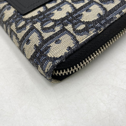 【中古品】【メンズ/レディース】 CHRISTIAN DIOR クリスチャンディオール TROTTER OBLIQUE ROUNDFASTENER WALLET トロッター オブリーク ラウンドファスナー ウォレット 財布 181-260503-kh-13-izu カラー：マルチ 万代Net店
