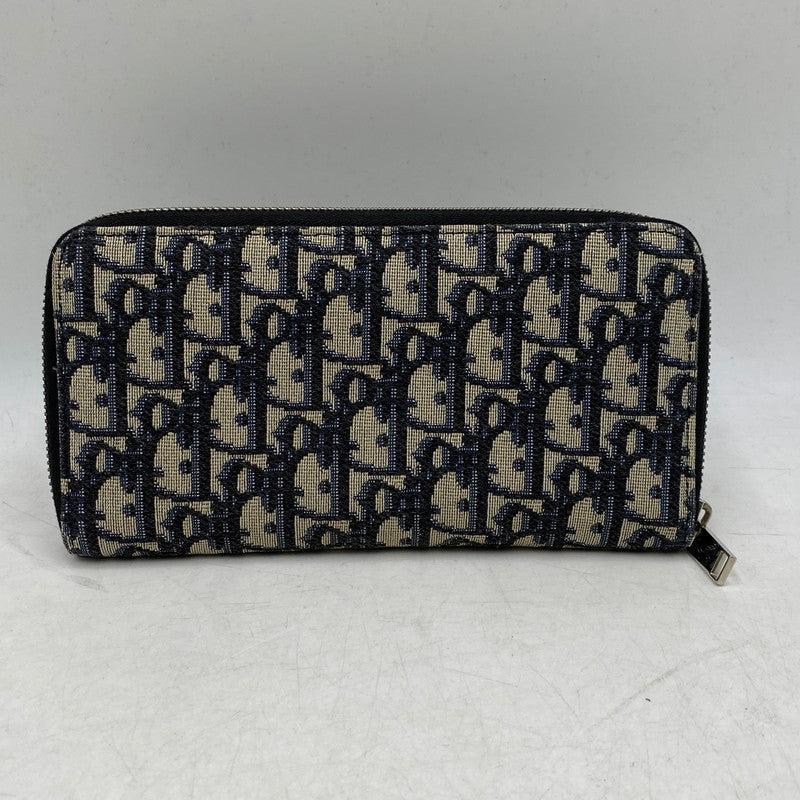 【中古品】【メンズ/レディース】 CHRISTIAN DIOR クリスチャンディオール TROTTER OBLIQUE ROUNDFASTENER WALLET トロッター オブリーク ラウンドファスナー ウォレット 財布 181-260503-kh-13-izu カラー：マルチ 万代Net店