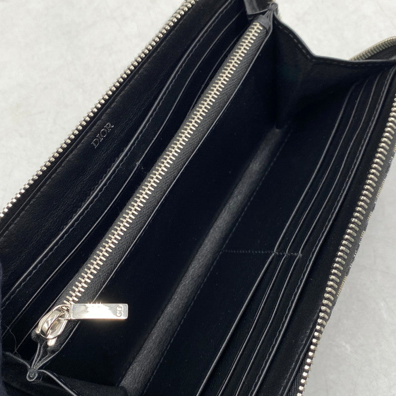 【中古品】【メンズ/レディース】 CHRISTIAN DIOR クリスチャンディオール TROTTER OBLIQUE ROUNDFASTENER WALLET トロッター オブリーク ラウンドファスナー ウォレット 財布 181-260503-kh-13-izu カラー：マルチ 万代Net店