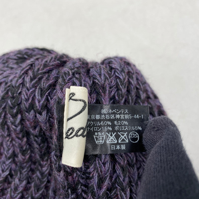【中古品】【メンズ/レディース】 NEEDLES ニードルス WATCH CAP ウォッチキャップ 帽子 185-260507-ya-08-izu サイズ：F カラー：PURPLE 万代Net店