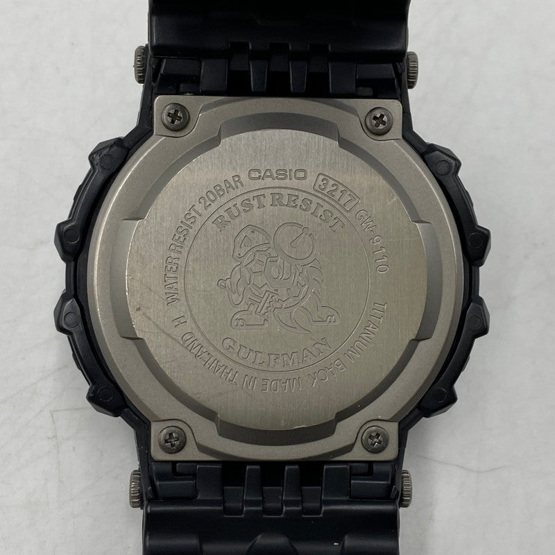 【中古品】【メンズ/レディース】 G-SHOCK ジーショック MASTER OF G - SEA GULFMAN TOUGH SOLAR WATCH GW-9110 タフソーラー 腕時計 196-260503-as-01-izu サイズ：51 × 46.1 × 16.4 mm カラー：ブラック 万代Net店