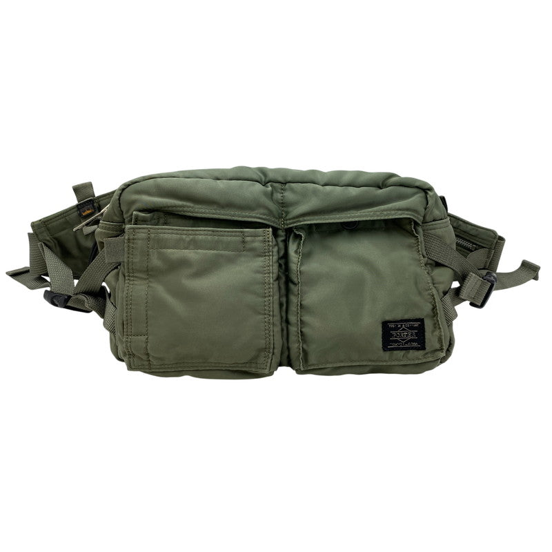 【中古品】【メンズ/レディース】 PORTER ポーター TANKER WAIST BAG タンカー ウエストバッグ 鞄 188-260503-kh-15-izu カラー：オリーブ 万代Net店