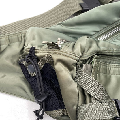 【中古品】【メンズ/レディース】 PORTER ポーター TANKER WAIST BAG タンカー ウエストバッグ 鞄 188-260503-kh-15-izu カラー：オリーブ 万代Net店