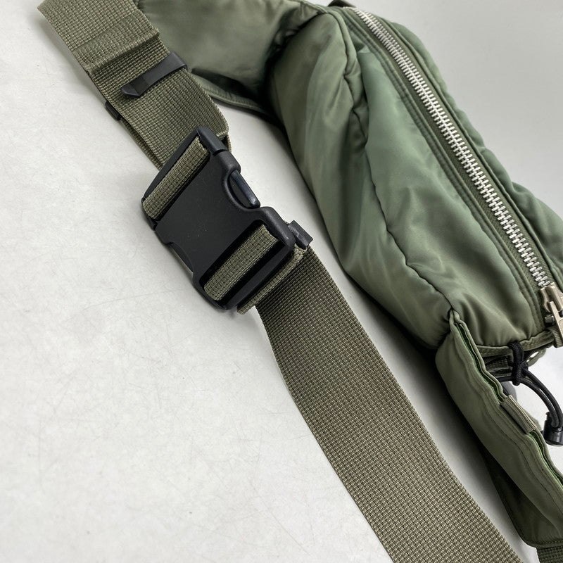 【中古品】【メンズ/レディース】 PORTER ポーター TANKER WAIST BAG タンカー ウエストバッグ 鞄 188-260503-kh-15-izu カラー：オリーブ 万代Net店