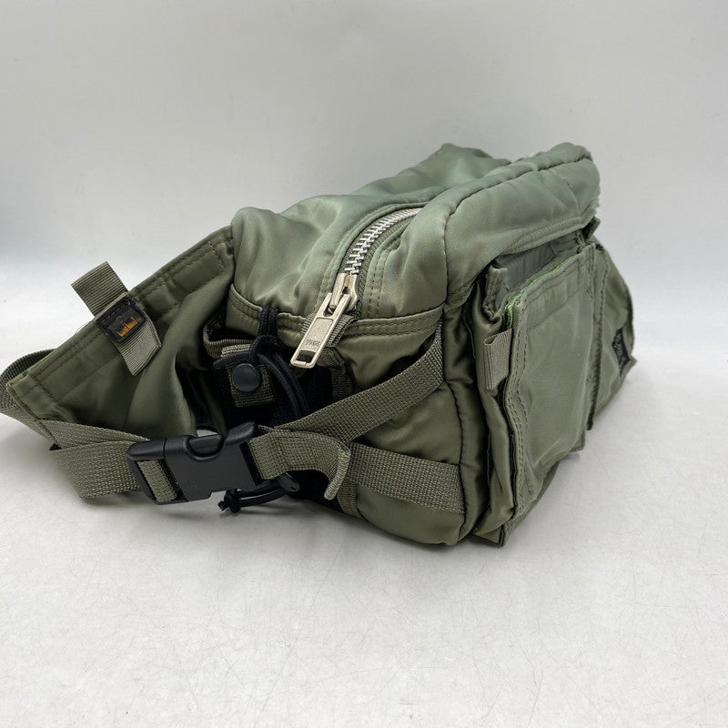 【中古品】【メンズ/レディース】 PORTER ポーター TANKER WAIST BAG タンカー ウエストバッグ 鞄 188-260503-kh-15-izu カラー：オリーブ 万代Net店