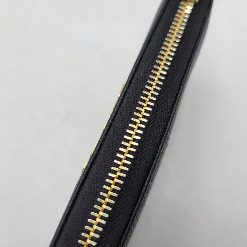 【中古品】【メンズ/レディース】 PRADA プラダ 1PP026 SAFFIANO KEY RING COIN CASE サフィアーノ キーリング コインケース 財布 181-260504-ya-11-izu カラー：ブラック 万代Net店