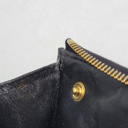 【中古品】【メンズ/レディース】 PRADA プラダ 1PP026 SAFFIANO KEY RING COIN CASE サフィアーノ キーリング コインケース 財布 181-260504-ya-11-izu カラー：ブラック 万代Net店