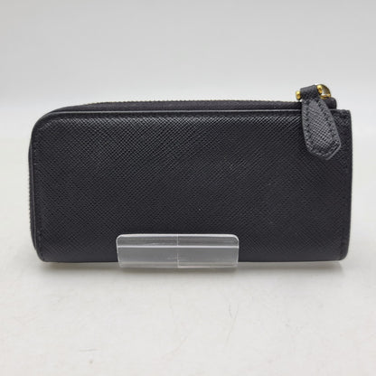 【中古品】【メンズ/レディース】 PRADA プラダ 1PP026 SAFFIANO KEY RING COIN CASE サフィアーノ キーリング コインケース 財布 181-260504-ya-11-izu カラー：ブラック 万代Net店