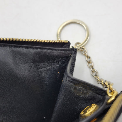 【中古品】【メンズ/レディース】 PRADA プラダ 1PP026 SAFFIANO KEY RING COIN CASE サフィアーノ キーリング コインケース 財布 181-260504-ya-11-izu カラー：ブラック 万代Net店