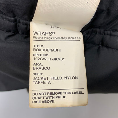 【現状渡し品】【メンズ】 WTAPS ダブルタップス 102GWDT-JKM01 ROKUDENASHI期 JACKET.FIELD.NYLON.TAFFETA ナイロン タフタ ジャケット アウター 142-260516-kh-15-izu サイズ：2 カラー：ブラック 万代Net店