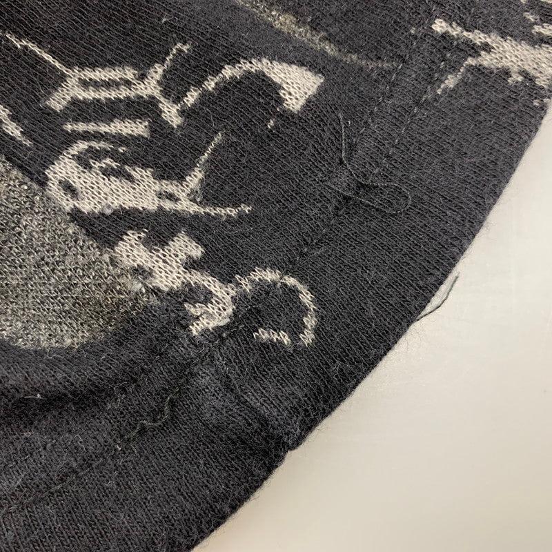 【中古品】【メンズ】 VERSACE JEANS COUTURE ヴェルサーチェ ジーンズクチュール SWITCHING L/S TEE スウィッチング 長袖 Tシャツ イタリア製 146-260516-as-33-izu サイズ：L カラー：ブラック 万代Net店