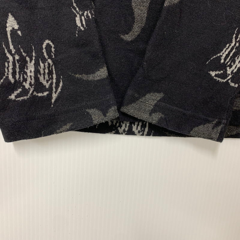 【中古品】【メンズ】 VERSACE JEANS COUTURE ヴェルサーチェ ジーンズクチュール SWITCHING L/S TEE スウィッチング 長袖 Tシャツ イタリア製 146-260516-as-33-izu サイズ：L カラー：ブラック 万代Net店