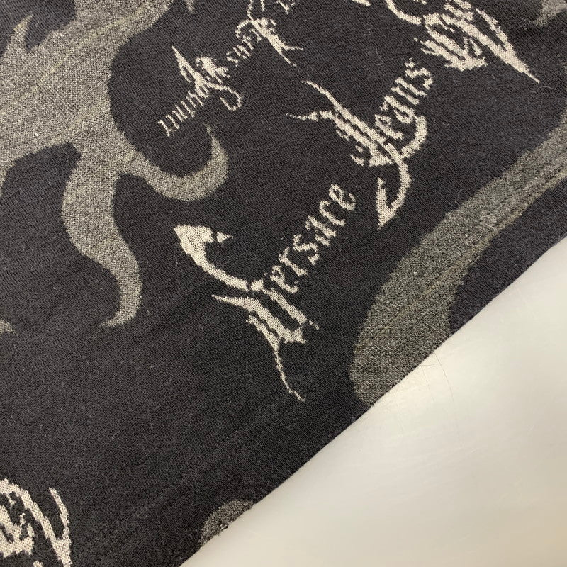【中古品】【メンズ】 VERSACE JEANS COUTURE ヴェルサーチェ ジーンズクチュール SWITCHING L/S TEE スウィッチング 長袖 Tシャツ イタリア製 146-260516-as-33-izu サイズ：L カラー：ブラック 万代Net店