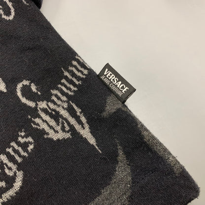 【中古品】【メンズ】 VERSACE JEANS COUTURE ヴェルサーチェ ジーンズクチュール SWITCHING L/S TEE スウィッチング 長袖 Tシャツ イタリア製 146-260516-as-33-izu サイズ：L カラー：ブラック 万代Net店