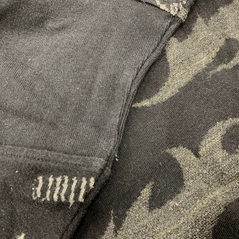 【中古品】【メンズ】 VERSACE JEANS COUTURE ヴェルサーチェ ジーンズクチュール SWITCHING L/S TEE スウィッチング 長袖 Tシャツ イタリア製 146-260516-as-33-izu サイズ：L カラー：ブラック 万代Net店