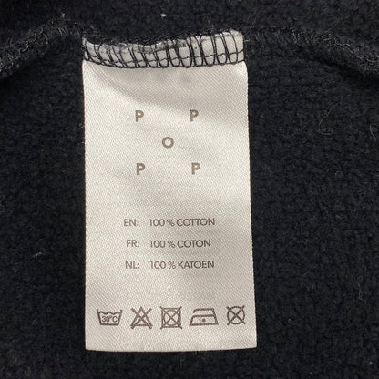 【中古品】【メンズ】 POP TRADING COMPANY ポップトレーディングカンパニー COLLEGE CREWNECK SWEAT カレッジ クルーネック スウェット トップス 141-260508-kh-05-izu サイズ：XL カラー：ブラック 万代Net店