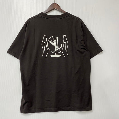 【中古品】【メンズ】 LOUIS VUITTON ルイ・ヴィトン RM251M NPG HSY98W ウォッシュド プリンテッド コットン Tシャツ 半袖 トップス 141-260506-as-21-izu サイズ：L カラー：ブラウン系 万代Net店