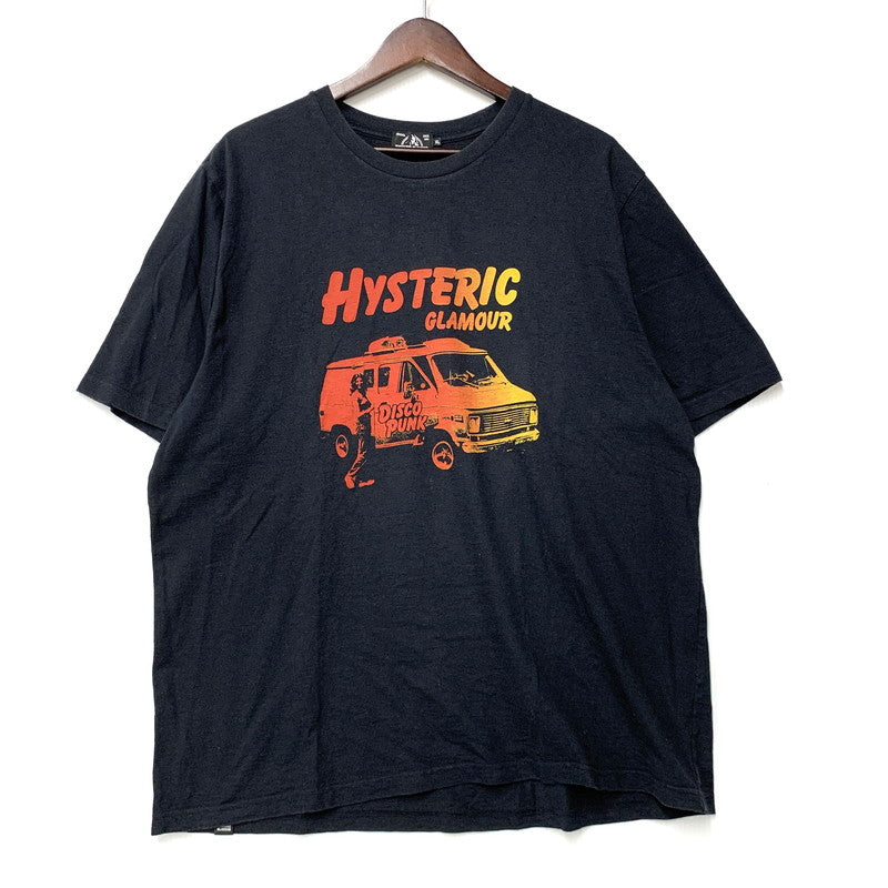 【中古品】【メンズ】 HYSTERIC GLAMOUR ヒステリックグラマー 02192CT02 BOOGIE VAN GIRL PRINT SS TEE プリント ショートスリーブ ティー トップス 半袖 140-260517-cs-13-izu サイズ：XL カラー：ブラック 万代Net店