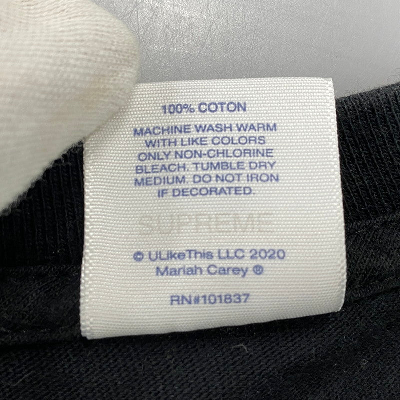 【中古品】【メンズ】 SUPREME シュプリーム 20FW MARIAH CAREY TEE マライア キャリー Tシャツ トップス 半袖 149-260507-cs-04-izu サイズ：L カラー：ブラック 万代Net店