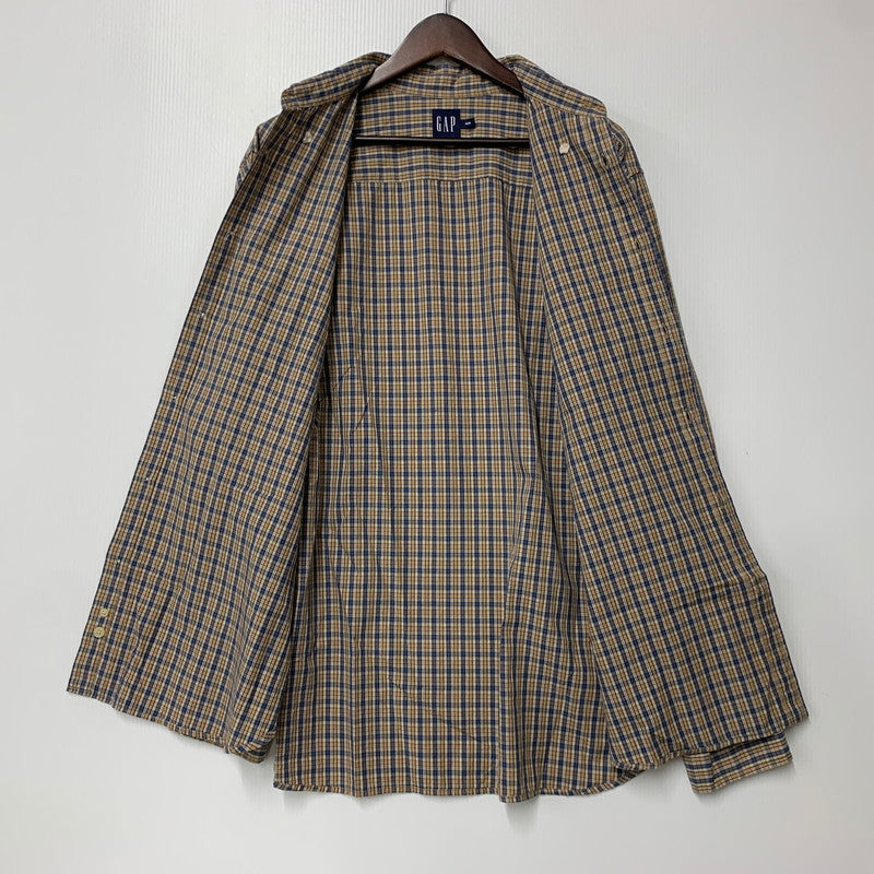 【中古品】【メンズ】 OLD GAP オールドギャップ CHECK LS BD SHIRT チェック ロングスリーブ ボタンダウン シャツ 長袖 トップス 146-260516-as-31-izu サイズ：M カラー：マルチカラー 万代Net店