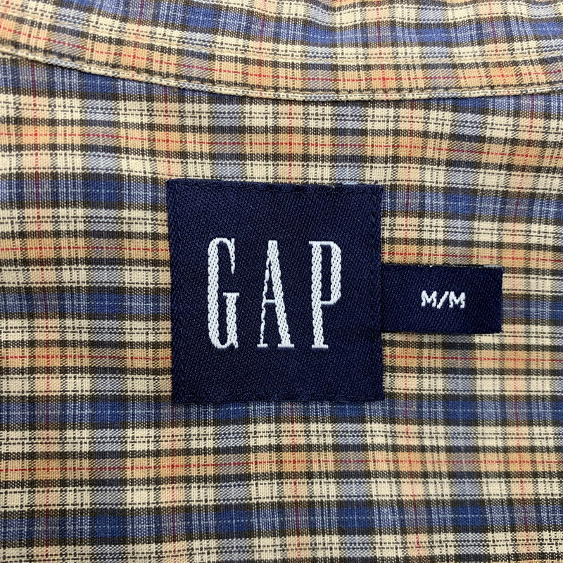 【中古品】【メンズ】 OLD GAP オールドギャップ CHECK LS BD SHIRT チェック ロングスリーブ ボタンダウン シャツ 長袖 トップス 146-260516-as-31-izu サイズ：M カラー：マルチカラー 万代Net店