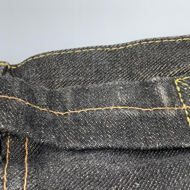 【中古品】【メンズ】 TENDERLOIN テンダーロイン シンチバック Vステッチ セルビッチ BLACK DENIM PANTS ブラック デニム パンツ 153-260504-ya-10-izu サイズ：34 カラー：ブラック 万代Net店