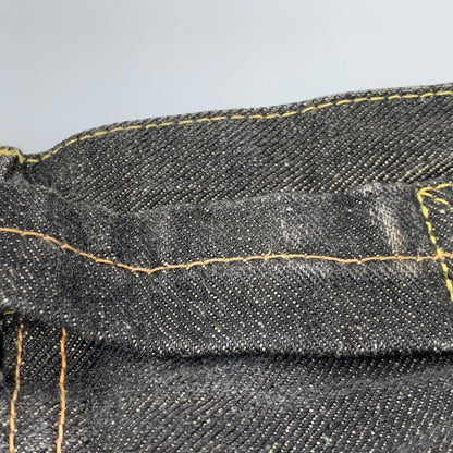 【中古品】【メンズ】 TENDERLOIN テンダーロイン シンチバック Vステッチ セルビッチ BLACK DENIM PANTS ブラック デニム パンツ 153-260504-ya-10-izu サイズ：34 カラー：ブラック 万代Net店