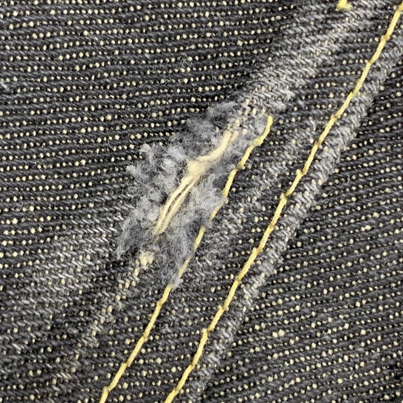 【中古品】【メンズ】 TENDERLOIN テンダーロイン シンチバック Vステッチ セルビッチ BLACK DENIM PANTS ブラック デニム パンツ 153-260504-ya-10-izu サイズ：34 カラー：ブラック 万代Net店