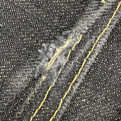 【中古品】【メンズ】 TENDERLOIN テンダーロイン シンチバック Vステッチ セルビッチ BLACK DENIM PANTS ブラック デニム パンツ 153-260504-ya-10-izu サイズ：34 カラー：ブラック 万代Net店