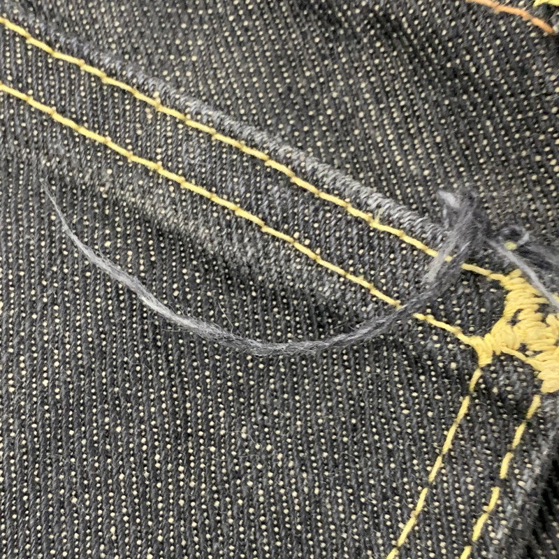 【中古品】【メンズ】 TENDERLOIN テンダーロイン シンチバック Vステッチ セルビッチ BLACK DENIM PANTS ブラック デニム パンツ 153-260504-ya-10-izu サイズ：34 カラー：ブラック 万代Net店