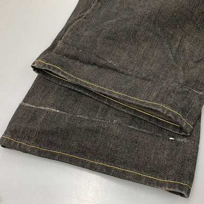 【中古品】【メンズ】 TENDERLOIN テンダーロイン シンチバック Vステッチ セルビッチ BLACK DENIM PANTS ブラック デニム パンツ 153-260504-ya-10-izu サイズ：34 カラー：ブラック 万代Net店