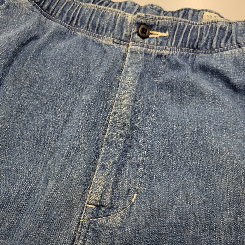 【中古品】【メンズ】 orSlow オアスロウ DENIM EASY PANTS デニムイージーパンツ ボトムス 156-260504-as-09-izu サイズ：L(3) カラー：インディゴ 万代Net店