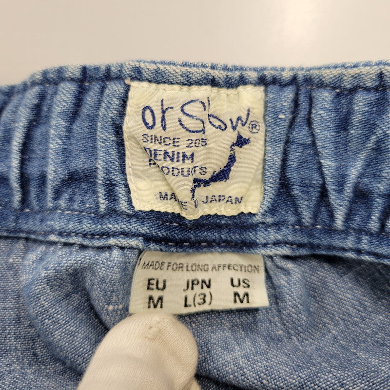【中古品】【メンズ】 orSlow オアスロウ DENIM EASY PANTS デニムイージーパンツ ボトムス 156-260504-as-09-izu サイズ：L(3) カラー：インディゴ 万代Net店