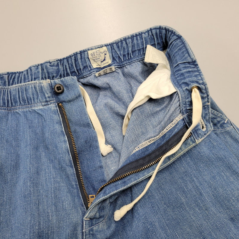 【中古品】【メンズ】 orSlow オアスロウ DENIM EASY PANTS デニムイージーパンツ ボトムス 156-260504-as-09-izu サイズ：L(3) カラー：インディゴ 万代Net店