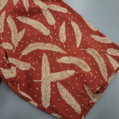 【中古品】【メンズ】 TOKIO KUMAGAI トキオ クマガイ 80’S FEATHER RAYON OPENCOLLAR SHIRT フェザー レーヨン オープンカラー シャツ トップス 半袖 146-260504-ya-14-izu サイズ：M カラー：レッド 万代Net店