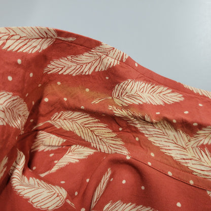 【中古品】【メンズ】 TOKIO KUMAGAI トキオ クマガイ 80’S FEATHER RAYON OPENCOLLAR SHIRT フェザー レーヨン オープンカラー シャツ トップス 半袖 146-260504-ya-14-izu サイズ：M カラー：レッド 万代Net店