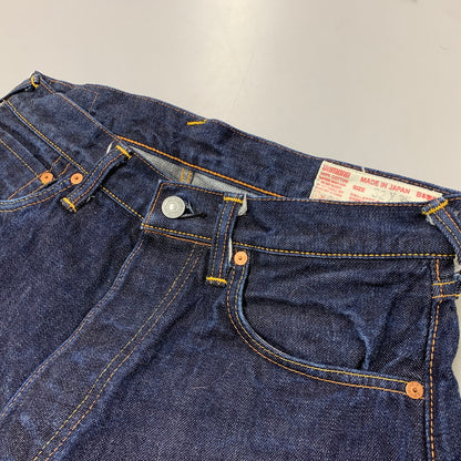 【中古品】【メンズ】 EVISU エヴィス LOT.2013 NO.2 シンチバック 大大黒 DOUBLE KNEE PAINT DENIM PANTS ダブル ニー ペイント デニム パンツ ズボン ボトムス 156-260504-ya-01-izu サイズ：32×35 カラー：インディゴ 万代Net店