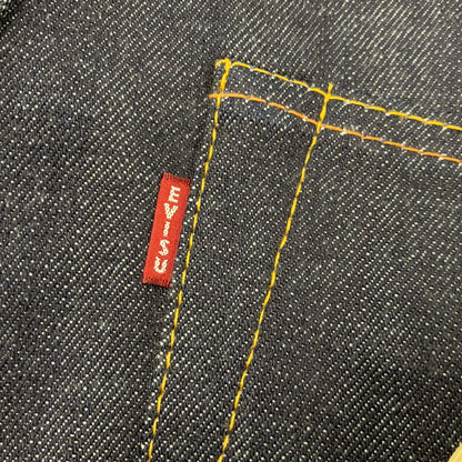 【中古美品】【メンズ】 EVISU エヴィス LOT.2000 NO.2 仙台 PRINT BUTTONFLY DENIM PANTS プリント ボタンフライ デニム パンツ ズボン ボトムス 156-260504-ya-04-izu サイズ：32×35 カラー：インディゴ 万代Net店