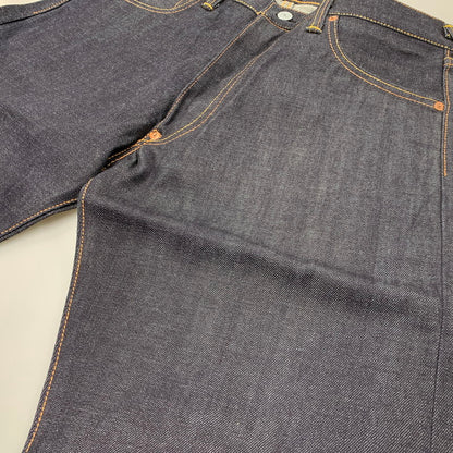 【中古美品】【メンズ】 EVISU エヴィス LOT.2000 NO.2 仙台 PRINT BUTTONFLY DENIM PANTS プリント ボタンフライ デニム パンツ ズボン ボトムス 156-260504-ya-04-izu サイズ：32×35 カラー：インディゴ 万代Net店