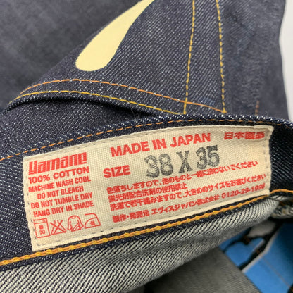 【中古美品】【メンズ】 EVISU エヴィス LOT.2000 NO.2 仙台 PRINT BUTTONFLY DENIM PANTS プリント ボタンフライ デニムパンツ ズボン ボトムス 156-260504-ya-02-izu サイズ：38×35 カラー：インディゴ 万代Net店