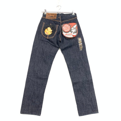 【中古品】【メンズ】 YAMANE ヤマネ LOT 1926 686YR NESAN KIREI ネーサン キレイ 刺繍 DENIM PANTS デニム パンツ ズボン ボトムス 156-260504-ya-03-izu サイズ：31×33 カラー：インディゴ 万代Net店